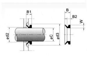 Подшипник Манжеты V – образные Манжета 25 VA (22x30x7.5) по выгодным ценам Орёл