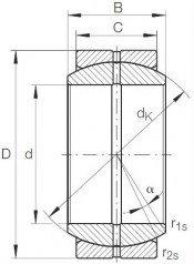 Подшипник Шарнирные подшипники (GE) Подшипник GE 40 DO по выгодным ценам Орёл